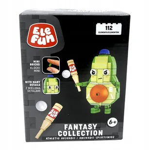 KLOCKI ELEFUN FANTASY COLLECTION Mini klocki AWOKADO SPORTOWIEC 112 el. - Klocki - miniaturka - grafika 1