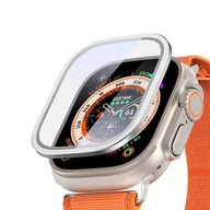 Akcesoria do smartwatchy - Szkło hartowane Dux Ducis Flas z ramką aluminiową do Apple Watch Ultra 49mm - srebrne - miniaturka - grafika 1