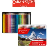 Kredki, ołówki, pastele i pisaki - Unbekannt Caran d d'ache  PRISMALO Aquarelle 40's kredek w metalowym pudełku  30 sztuk CD 0999-330 - miniaturka - grafika 1