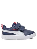 Buty dla dziewczynek - Puma Sneakersy Courtflex V3 V PS 397642 03 Granatowy - miniaturka - grafika 1