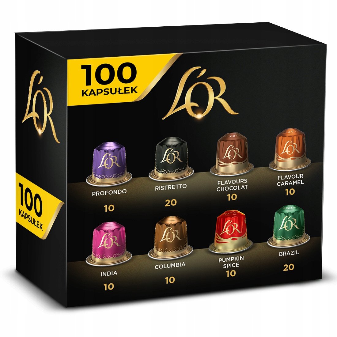 Kapsułki L'or zestaw kompatybilne z Nespresso(r)* mix z Pumpkin 100 sztuk