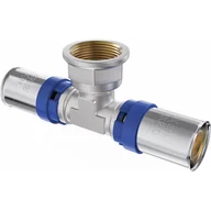 Łączniki, trójniki, kształtki - Mexen PEX-P trójnik zaciskowy, zaprasowywany PEX 25 x 1 GW x 25 - W97132-2510F25-00 - miniaturka - grafika 1