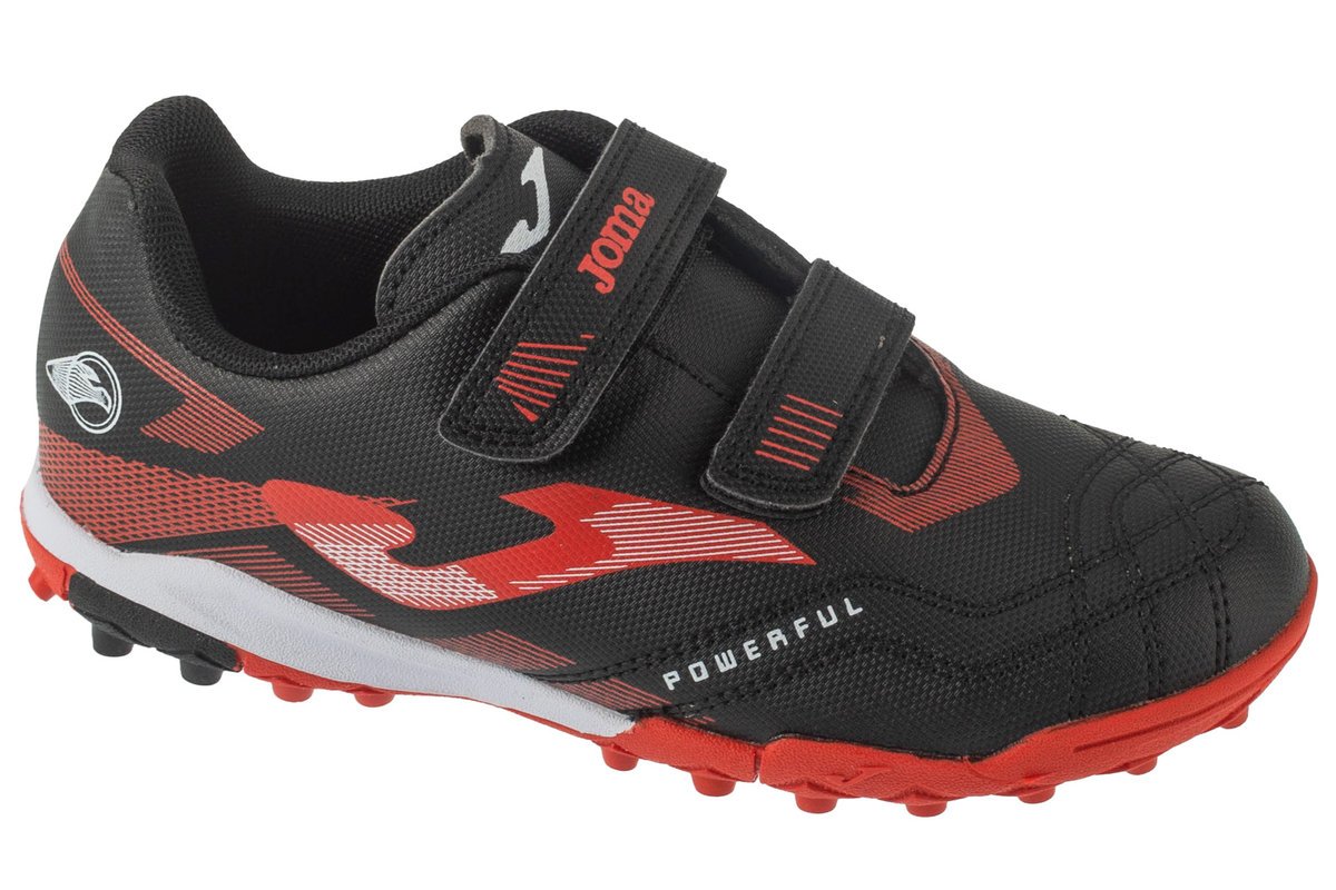 Joma Powerful Jr 2502 TFV POJW2501TFV, dla chłopca, buty piłkarskie - turfy, Czarne
