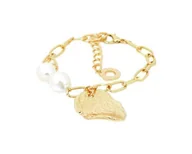 Bransoletki - Bransoletka kamień z perłami - miniaturka - grafika 1