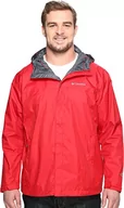 Kurtki męskie - Columbia Męska kurtka przeciwdeszczowa Big & Tall wodoszczelna Ii pakowalna kurtka przeciwdeszczowa, Czerwony, 3X - miniaturka - grafika 1