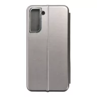 Etui i futerały do telefonów - Forcell Kabura Book Elegance do SAMSUNG S21 PLUS stalowy - miniaturka - grafika 1