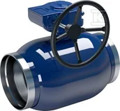 Zawory i kraniki - Zawór kulowy VEXVE do wody do 200C, DN200 PN25 do wspawania, przelot zredukowany, przekładnia ręczna - miniaturka - grafika 1