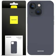 Etui i futerały do telefonów - Spacecase Etui Silicone Case iPhone 13 black - miniaturka - grafika 1