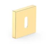 Klamki - Metal-Bud Rozeta kwadratowa na klucz złota - miniaturka - grafika 1