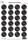 Etykiety samoprzylepne i bloki etykiet - Naklejki na przyprawy czarne A4 - miniaturka - grafika 1