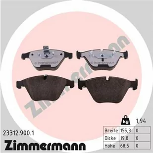 Klocki hamulcowe - komplet ZIMMERMANN 23312.900.1 - Klocki hamulcowe - miniaturka - grafika 1