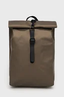 Plecaki - Rains plecak 13610 Rolltop Rucksack Mini kolor złoty duży gładki - miniaturka - grafika 1