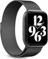 Akcesoria do smartwatchy - Puro Pasek ze stali nierdzewnej Puro Milanese Magnetic Band Apple Watch 38/40 mm czarny - miniaturka - grafika 1