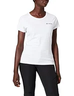Koszulki i topy damskie - Vaude damski T-Shirt Brand, biały, XS 050960010360 - miniaturka - grafika 1