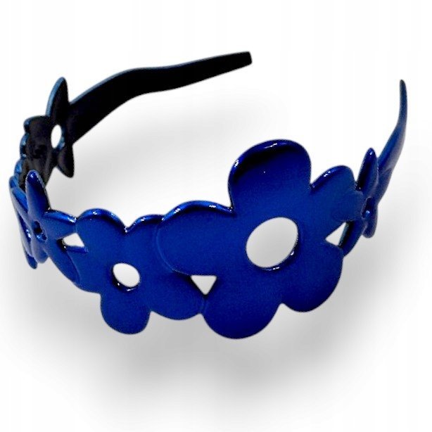 Opaska do włosów Francuska Mocna Elastyczna Granatowa