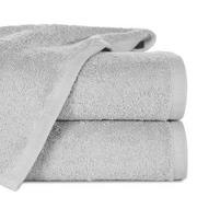 Ręczniki - Ręcznik bawełniany 50x100 GŁADKI 2 jednokolorowy srebrny - miniaturka - grafika 1
