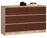 Komody - Komoda do salonu dąb sonoma + wenge Diron 3X - miniaturka - grafika 1