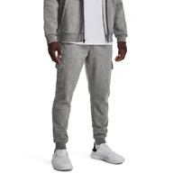 Spodnie męskie - Spodnie dresowe męskie Under Armour Rival Fleece Cargo Jogger - miniaturka - grafika 1