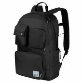 Plecaki - Plecak miejski na laptopa 14 cali Jack Wolfskin LONDON BACKPACK ultra black - ONE SIZE - miniaturka - grafika 1