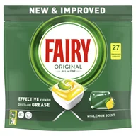 Akcesoria i części do zmywarek - Kapsułki do zmywarki Fairy Allin1 cytryna, 27 szt - miniaturka - grafika 1