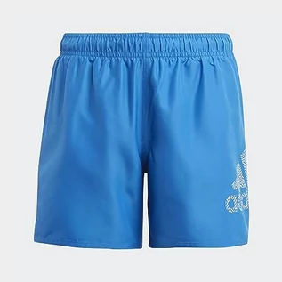Kąpielówki dla chłopców - adidas Chłopięce logo Clx szorty kąpielowe, Jasny Royal/Wonder Blue, 5-6 lat - grafika 1