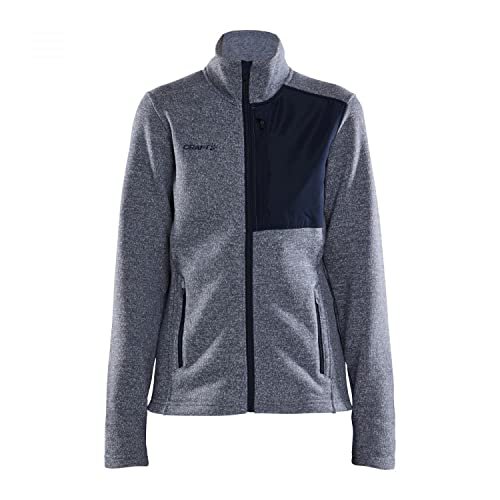 Craft ADV EXPLORE HEAVY FLEECE kurtka polarowa damska XL | Flow-Blaze | szczotkowana strona wewnętrzna | kieszeń na piersi z zamkiem błyskawicznym | bluza męska | odzież sportowa dla mężczyzn
