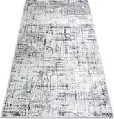 Dywany - Dywan MEFE nowoczesny 8722 Linie vintage przecierany - Strukturalny, dwa poziomy runa / biały szary 120x170 cm - miniaturka - grafika 1