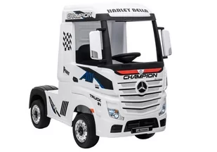 Import LEANToys Auto na Akumulator Mercedes Actros Biały - Pojazdy elektryczne dla dzieci - miniaturka - grafika 1