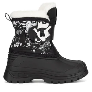 Śniegowce Moomin AW24-135MMN Czarny - Buty dla dziewczynek - miniaturka - grafika 1