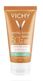 VICHY IDEAL SOLEIL aksamitny krem do twarzy SPF 50 - 50ml - Kremy do twarzy z filtrem - miniaturka - grafika 2