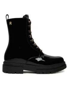 Tommy Hilfiger Trzewiki T4A5-34026-0775 D Czarny - Botki damskie - miniaturka - grafika 1