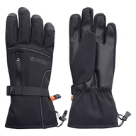 Rękawice narciarskie - Męskie Rękawice HI-TEC CREE M000263072 – Czarny - miniaturka - grafika 1