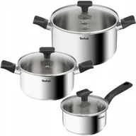 Zestawy garnków i patelni - Zestaw garnków z pokrywkami TEFAL Delicious 6el. - miniaturka - grafika 1