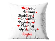 Poduszki dekoracyjne - Poszewka personalizowana na dzień dziadka - 1 szt. - miniaturka - grafika 1