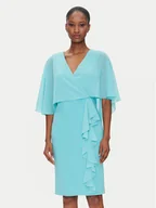 Sukienki - Rinascimento Sukienka koktajlowa CFC0123560003 Turkusowy Regular Fit - miniaturka - grafika 1