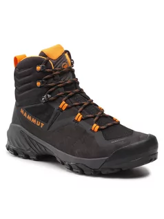 Buty zimowe męskie - Mammut Trekkingi Sapuen High Gtx GORE-TEX 3030-04240-00132-1075 Czarny - grafika 1