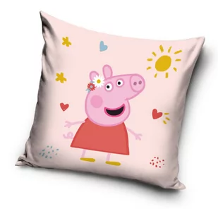 Poszewka licencyjna Velvet 40x40 Świnka Peppa - Pościel dla dzieci - miniaturka - grafika 1