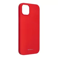 Etui i futerały do telefonów - OEM Futerał Mercury Silicone do iPhone 14 PLUS czerwony - miniaturka - grafika 1