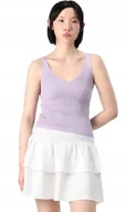Spódnice - VERO MODA BIAŁA MINI SPÓDNICA Z FALBANĄ I WYSOKIM STANEM M KTB - miniaturka - grafika 1