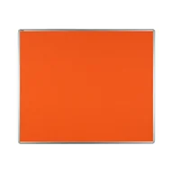 Tablice i flipcharty - ekoTAB Tablica tekstylna ekoTAB w aluminiowej ramie 120 x 90 cm, pomarańczowa 535105 - miniaturka - grafika 1