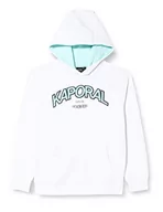 Bluzy dla chłopców - KAPORAL Chłopięca bluza z kapturem Pea, biały, 10 Lat - miniaturka - grafika 1