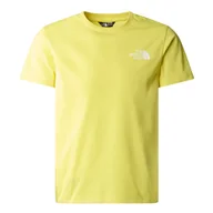 Koszulki sportowe damskie - Koszulka The North Face Simple Dome 0A87T4QIF1 - żółta - miniaturka - grafika 1