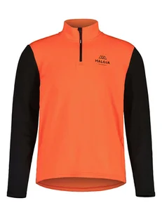 Maloja Koszulka funkcyjna "CesarM." w kolorze czarno-pomarańczowym - Koszulki sportowe męskie - miniaturka - grafika 1