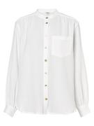 Koszule damskie - mbyM - Bluzka damska  Dona-M, biały - miniaturka - grafika 1