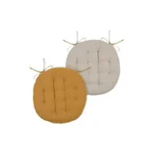 Poduszki na krzesła - Stof Poduszka na krzesło Duo 38 cm miodowa - miniaturka - grafika 1