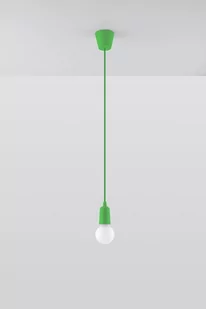 Sollux Lighting Lampa wisząca DIEGO 1 zielony SL.0581 - Lampy sufitowe - miniaturka - grafika 1