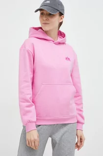 Bluzy damskie - Marmot bluza sportowa Peaks kolor fioletowy z kapturem gładka - grafika 1