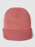 Czapki damskie - Czapka beanie z wyhaftowanym logo model ‘FREJA’ - miniaturka - grafika 1