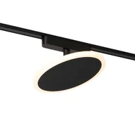 Lampy sufitowe - QAZQA Nowoczesny czarny reflektor do systemu szynowego jednofazowego z LED - Magnetic Puk - miniaturka - grafika 1