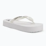 Klapki i japonki damskie - Japonki damskie Calvin Klein YW0YW01830 Beach Sandal Flatform Tpu bright white/black - miniaturka - grafika 1